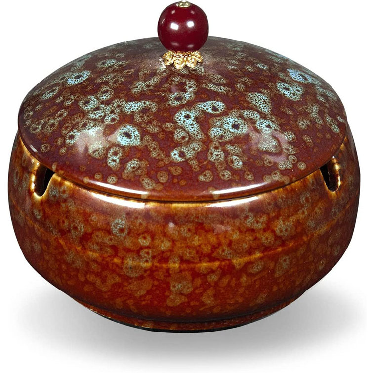 Trichy Echo Ceramic Cigar Ashtrays with Lid Wayfair
